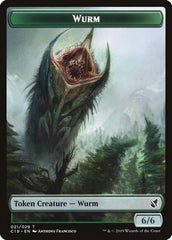 Beast (013) // Wurm Double-Sided Token [Commander 2019 Tokens] | Deep Dive Games St. Marys