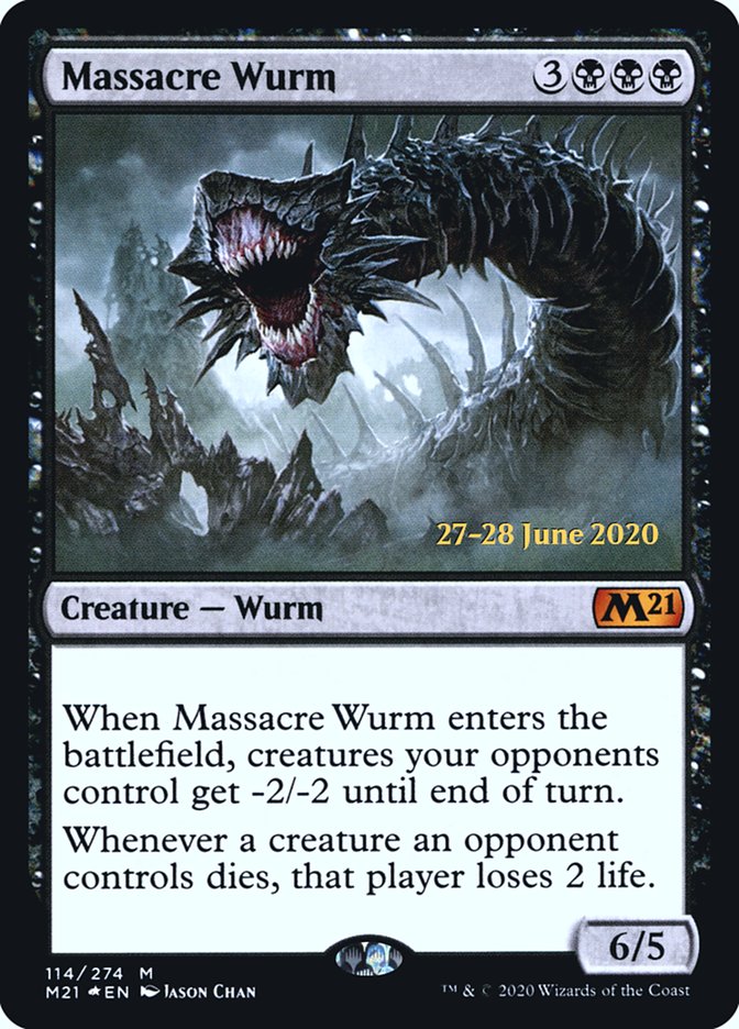 Massacre Wurm [Core Set 2021 Prerelease Promos] | Deep Dive Games St. Marys