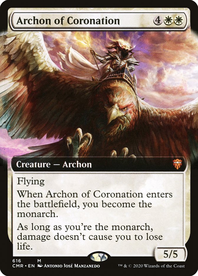 Archon of Coronation (Extended Art) [Commander Legends] | Deep Dive Games St. Marys