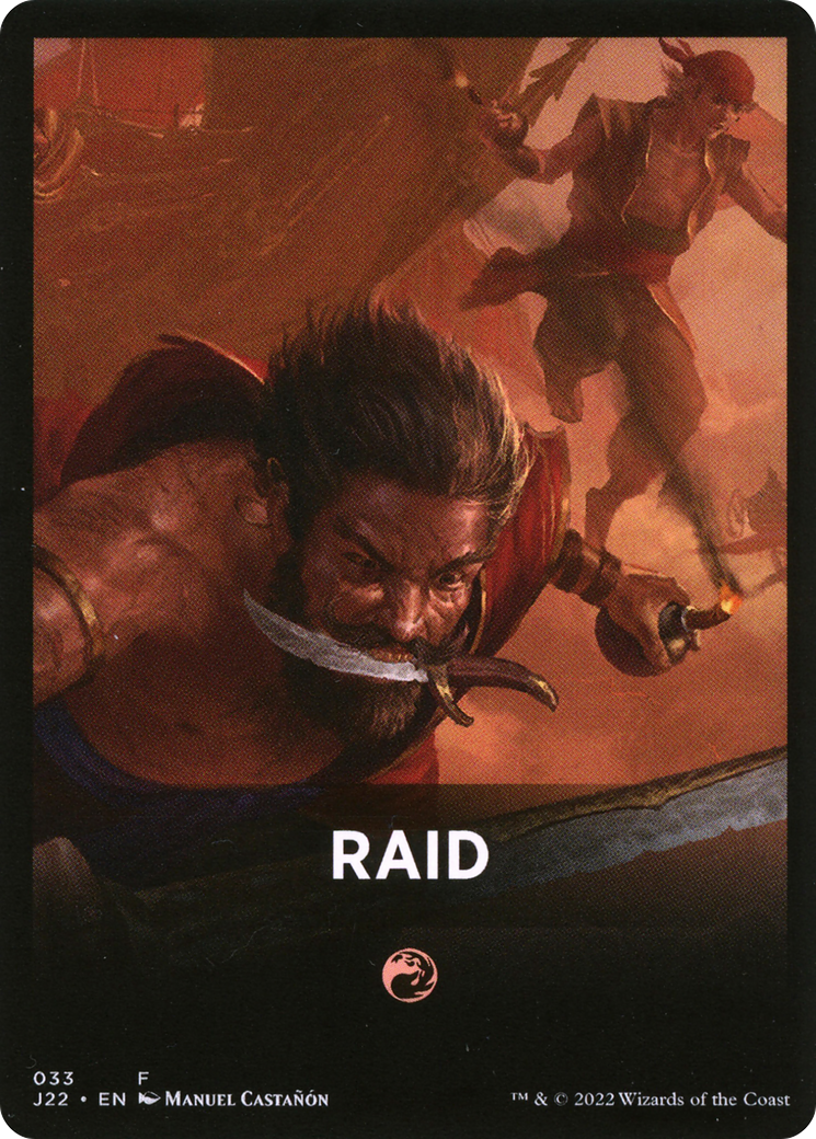 Raid Theme Card [Jumpstart 2022 Front Cards] | Deep Dive Games St. Marys