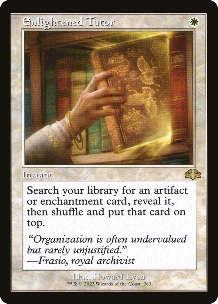 Enlightened Tutor (Retro) [Dominaria Remastered] | Deep Dive Games St. Marys