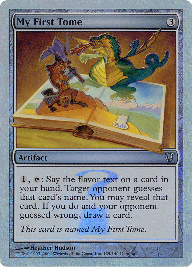 My First Tome (Alternate Foil) [Unhinged] | Deep Dive Games St. Marys