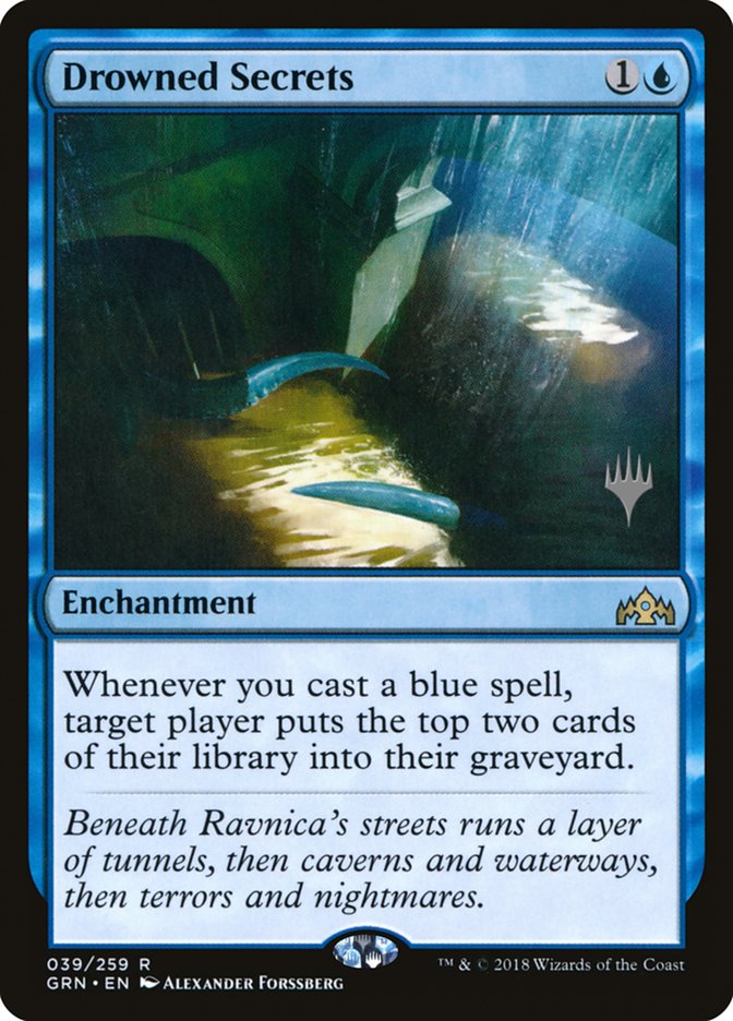 Drowned Secrets (Promo Pack) [Guilds of Ravnica Promos] | Deep Dive Games St. Marys