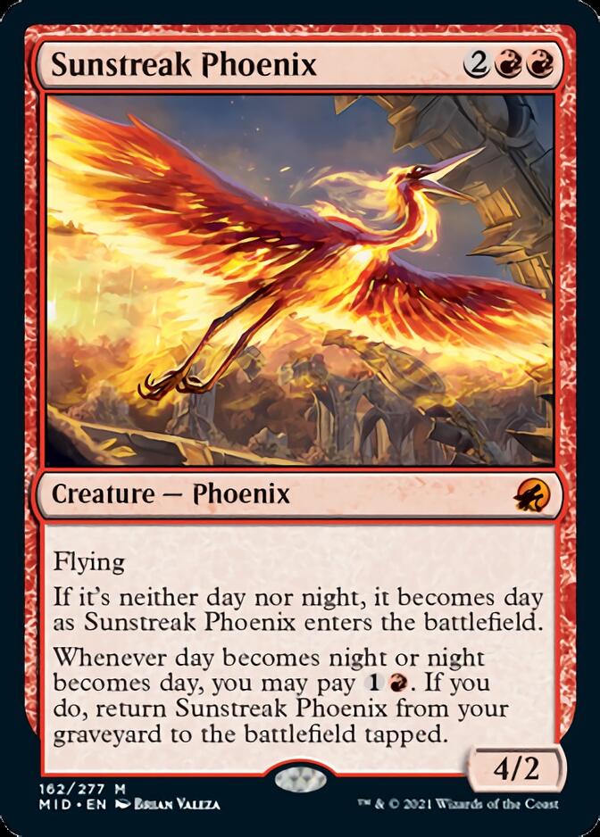 Sunstreak Phoenix [Innistrad: Midnight Hunt] | Deep Dive Games St. Marys