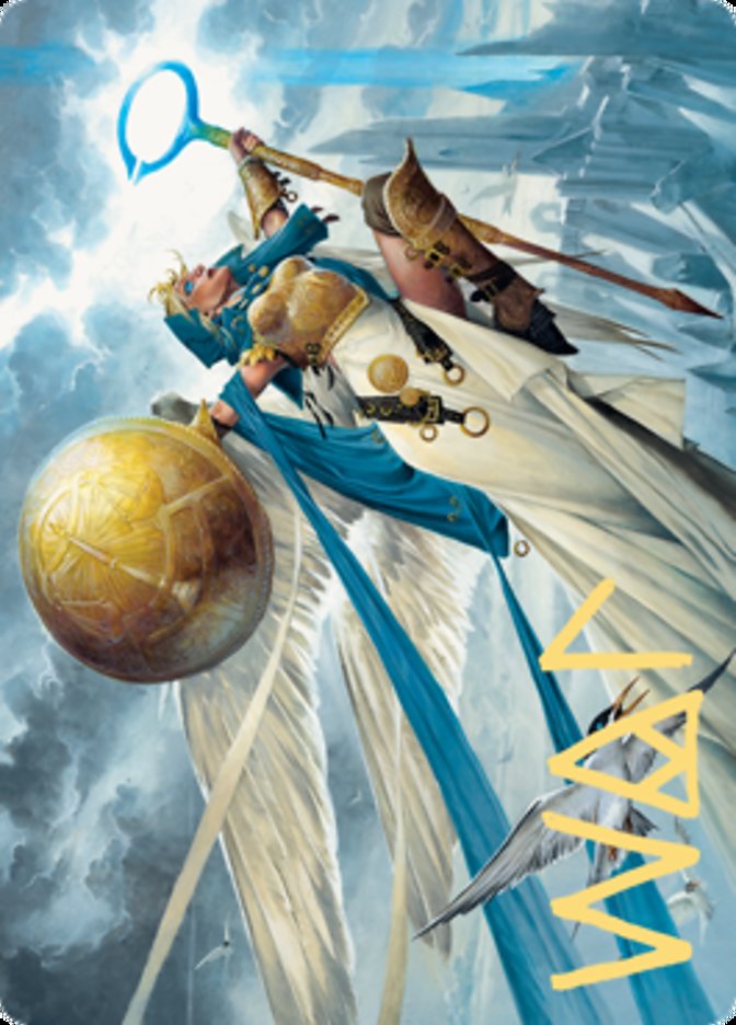 Linvala, Shield of Sea Gate Art Card (Gold-Stamped Signature) [Zendikar Rising Art Series] | Deep Dive Games St. Marys