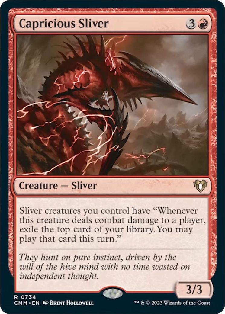 Capricious Sliver [Commander Masters] | Deep Dive Games St. Marys