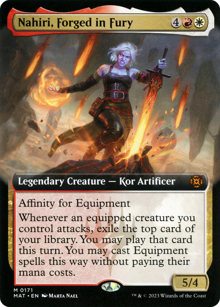 Nahiri, Forged in Fury (Extended Art) [March of the Machine: The Aftermath] | Deep Dive Games St. Marys