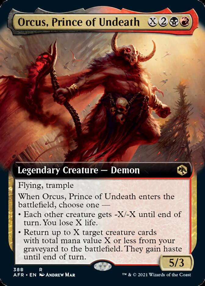 Orcus, Prince of Undeath (Extended Art) [Dungeons & Dragons: Adventures in the Forgotten Realms] | Deep Dive Games St. Marys