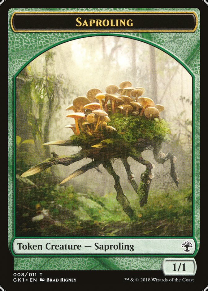 Voja // Saproling Double-Sided Token [Guilds of Ravnica Guild Kit Tokens] | Deep Dive Games St. Marys