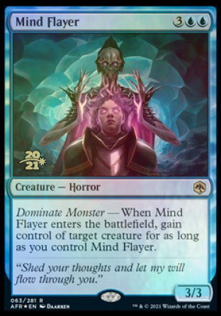 Mind Flayer [Dungeons & Dragons: Adventures in the Forgotten Realms Prerelease Promos] | Deep Dive Games St. Marys