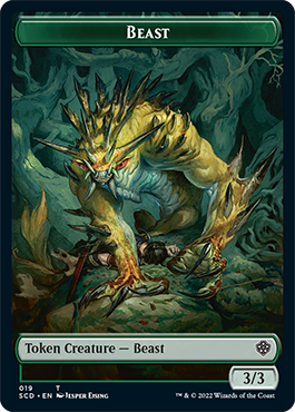 Beast // Beast Double-Sided Token [Starter Commander Decks] | Deep Dive Games St. Marys