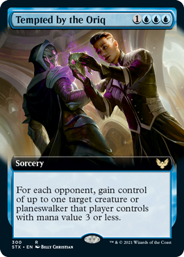 Tempted by the Oriq (Extended Art) [Strixhaven: School of Mages] | Deep Dive Games St. Marys
