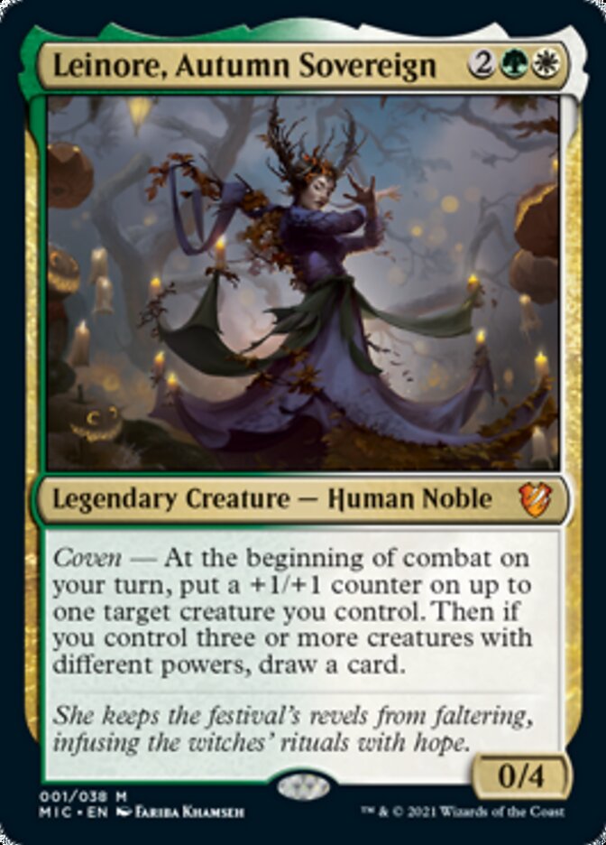 Leinore, Autumn Sovereign (Display Commander) [Innistrad: Midnight Hunt Commander] | Deep Dive Games St. Marys