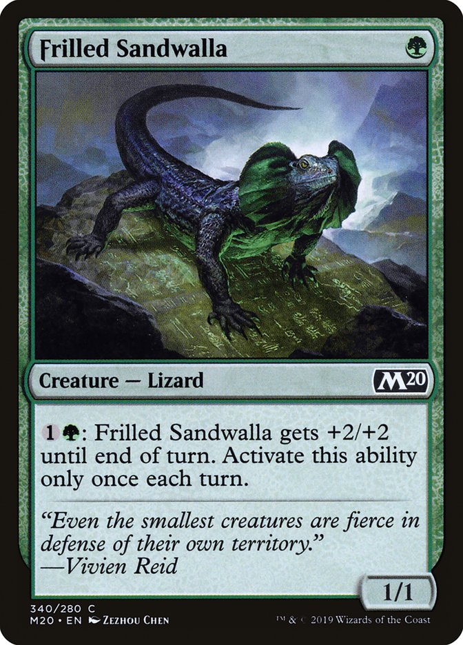 Frilled Sandwalla [Core Set 2020] | Deep Dive Games St. Marys