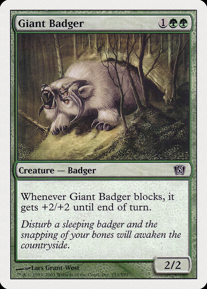 Giant Badger [Eighth Edition] | Deep Dive Games St. Marys