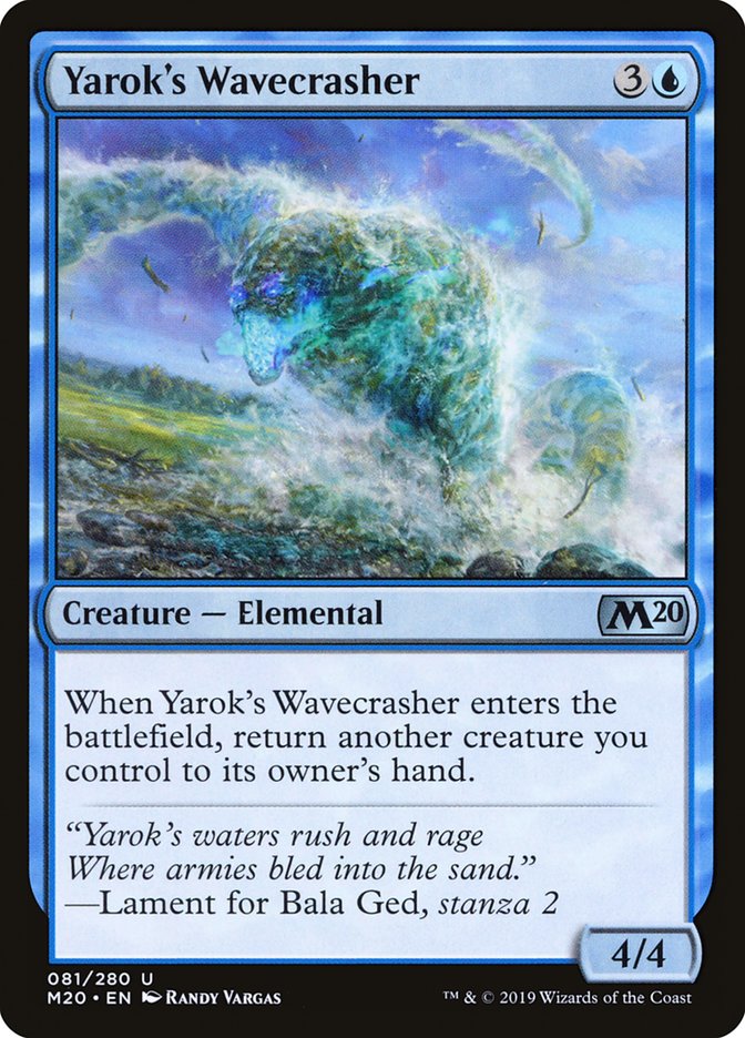 Yarok's Wavecrasher [Core Set 2020] | Deep Dive Games St. Marys