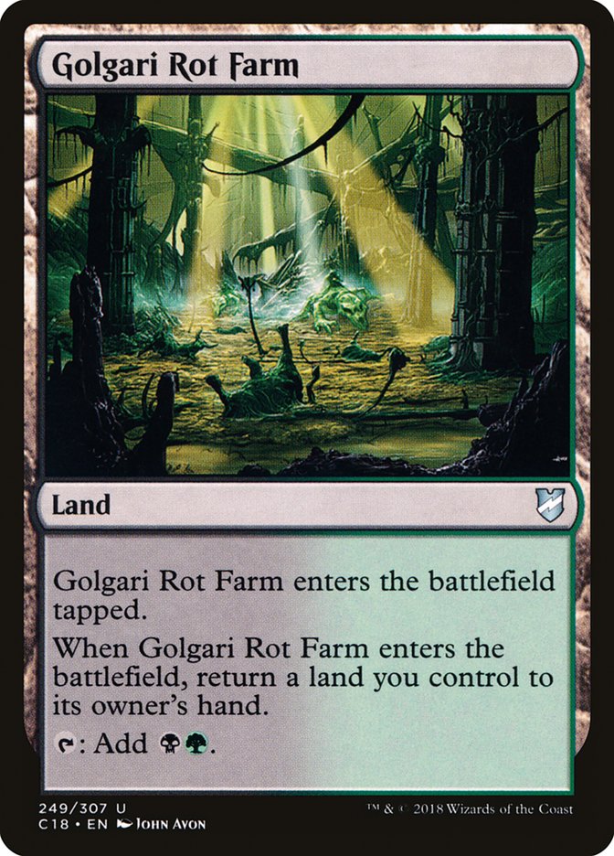 Golgari Rot Farm [Commander 2018] | Deep Dive Games St. Marys
