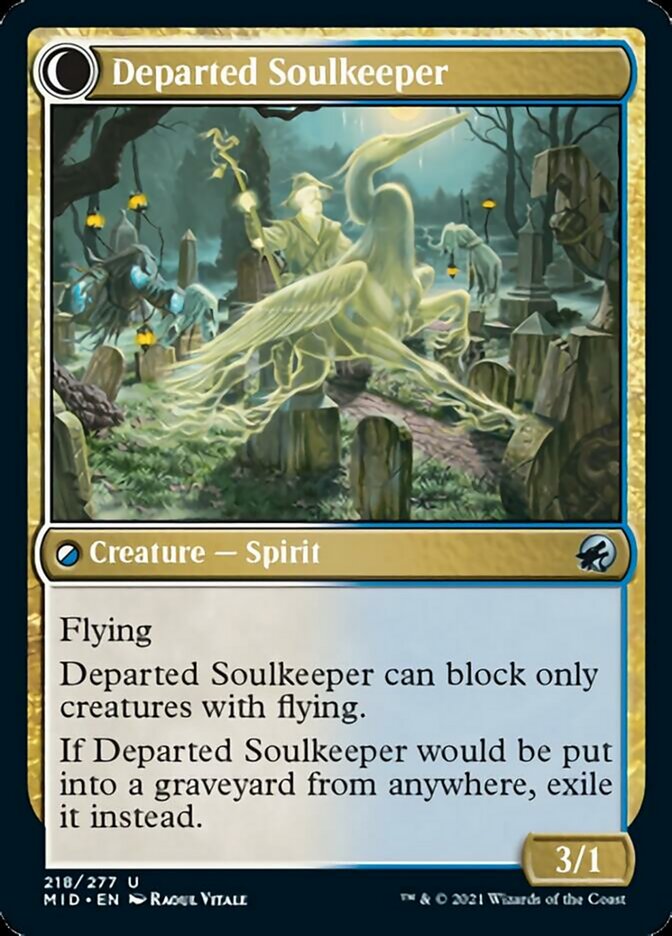 Devoted Grafkeeper // Departed Soulkeeper [Innistrad: Midnight Hunt] | Deep Dive Games St. Marys