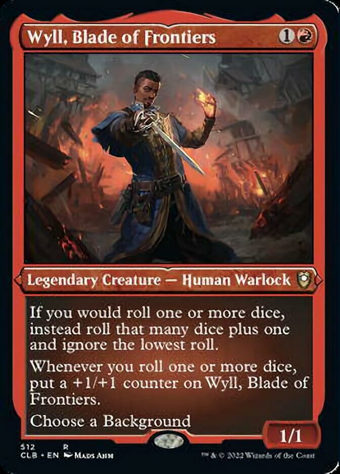 Wyll, Blade of Frontiers (Foil Etched) [Commander Legends: Battle for Baldur's Gate] | Deep Dive Games St. Marys