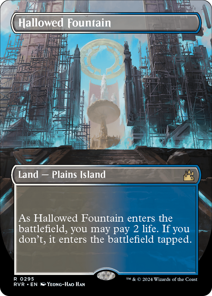 Hallowed Fountain (Borderless) [Ravnica Remastered] | Deep Dive Games St. Marys