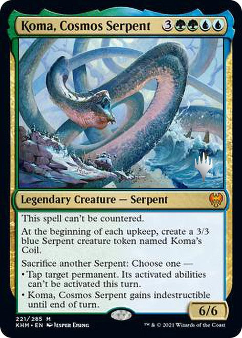 Koma, Cosmos Serpent (Promo Pack) [Kaldheim Promos] | Deep Dive Games St. Marys