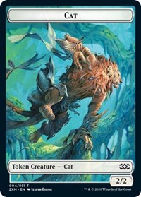 Cat // Copy Double-Sided Token [Double Masters Tokens] | Deep Dive Games St. Marys