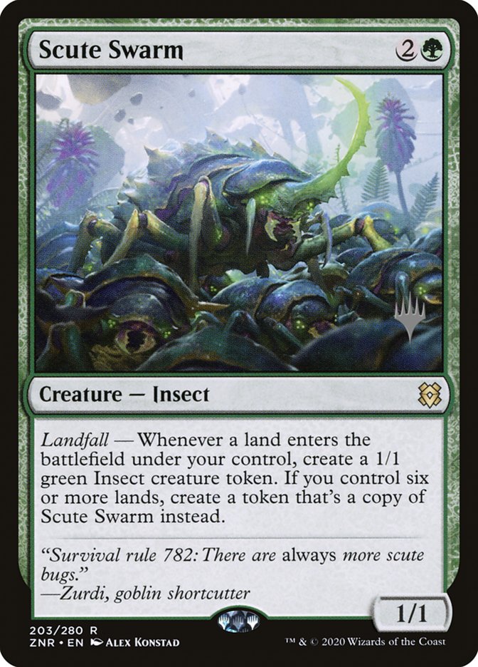 Scute Swarm (Promo Pack) [Zendikar Rising Promos] | Deep Dive Games St. Marys