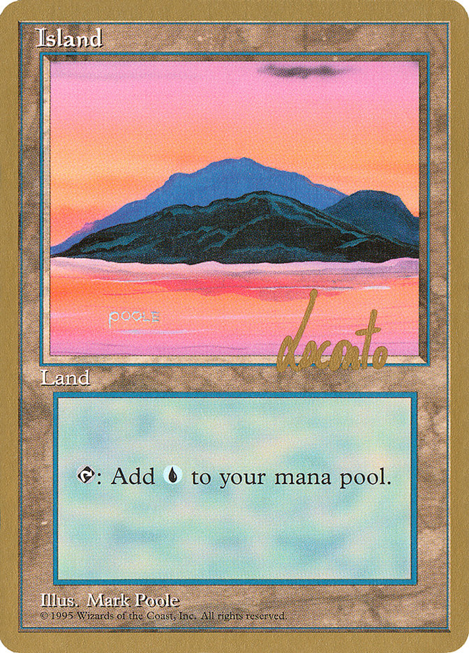 Island (ml369) (Michael Loconto) [Pro Tour Collector Set] | Deep Dive Games St. Marys