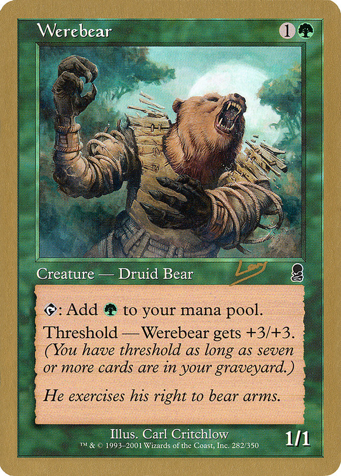 Werebear (Raphael Levy) [World Championship Decks 2002] | Deep Dive Games St. Marys