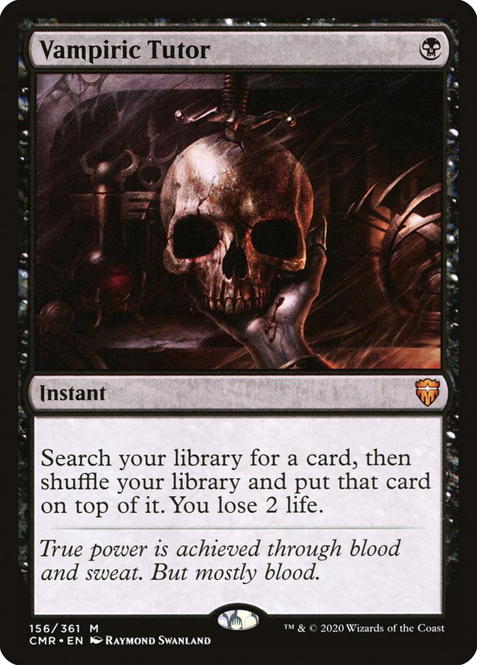 Vampiric Tutor [Commander Legends] | Deep Dive Games St. Marys