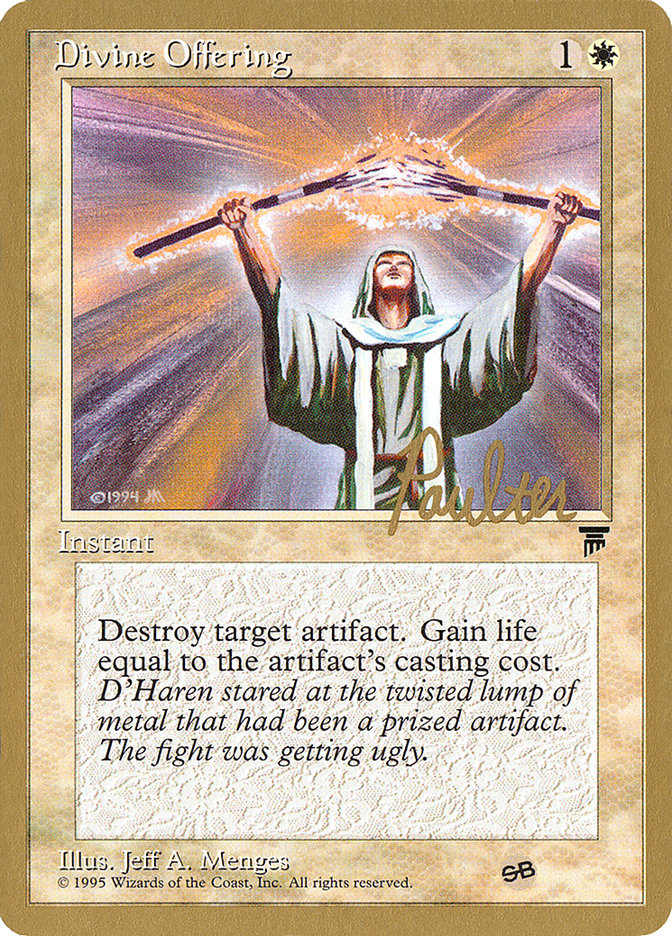 Divine Offering (Preston Poulter) (SB) [Pro Tour Collector Set] | Deep Dive Games St. Marys