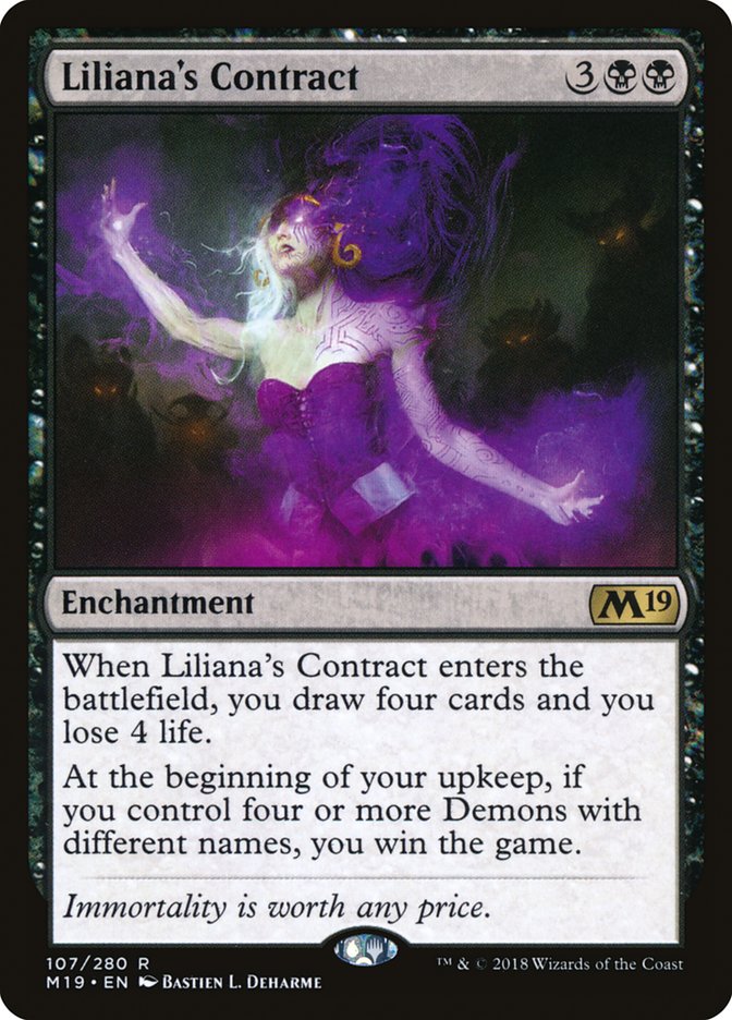 Liliana's Contract [Core Set 2019] | Deep Dive Games St. Marys