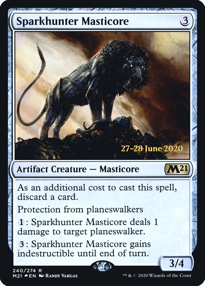 Sparkhunter Masticore [Core Set 2021 Prerelease Promos] | Deep Dive Games St. Marys