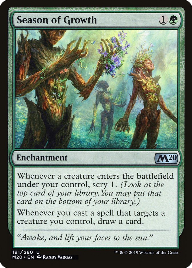 Season of Growth [Core Set 2020] | Deep Dive Games St. Marys
