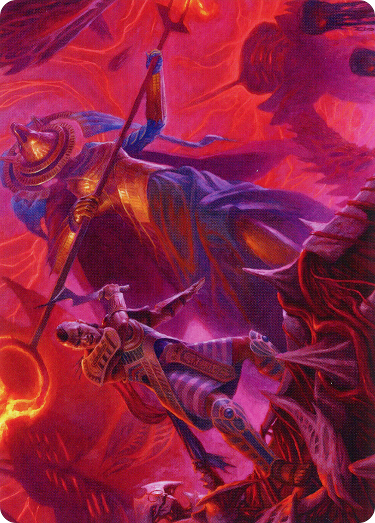 Djeru and Hazoret Art Card [March of the Machine Art Series] | Deep Dive Games St. Marys