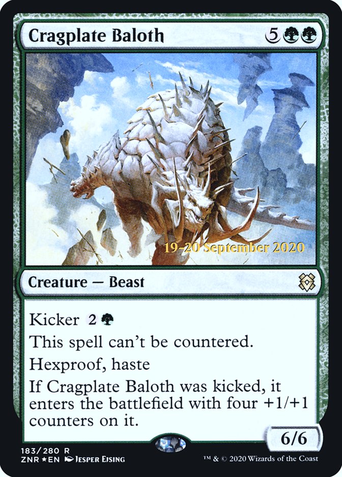 Cragplate Baloth [Zendikar Rising Prerelease Promos] | Deep Dive Games St. Marys