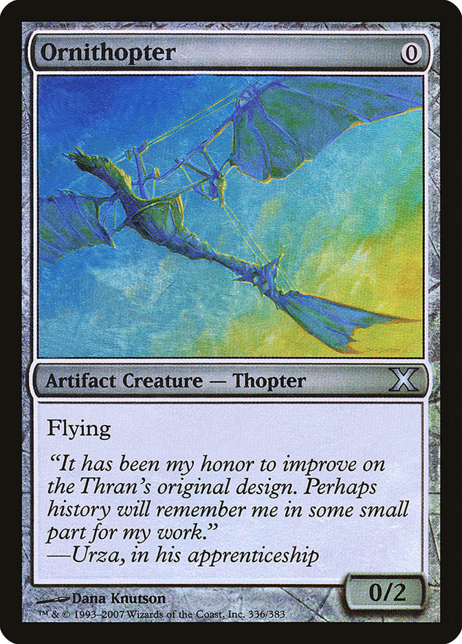 Ornithopter (Premium Foil) [Tenth Edition] | Deep Dive Games St. Marys