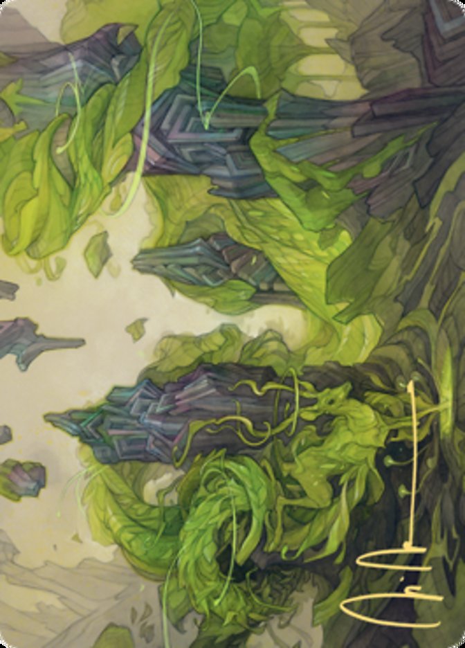 Reclaim the Wastes Art Card (Gold-Stamped Signature) [Zendikar Rising Art Series] | Deep Dive Games St. Marys