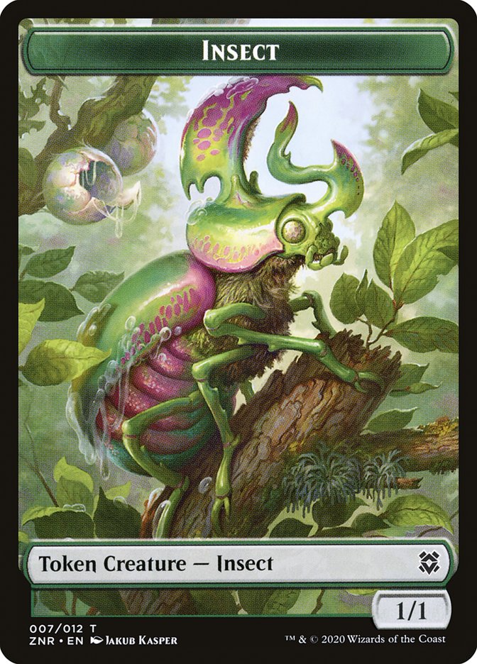 Insect Token [Zendikar Rising Tokens] | Deep Dive Games St. Marys