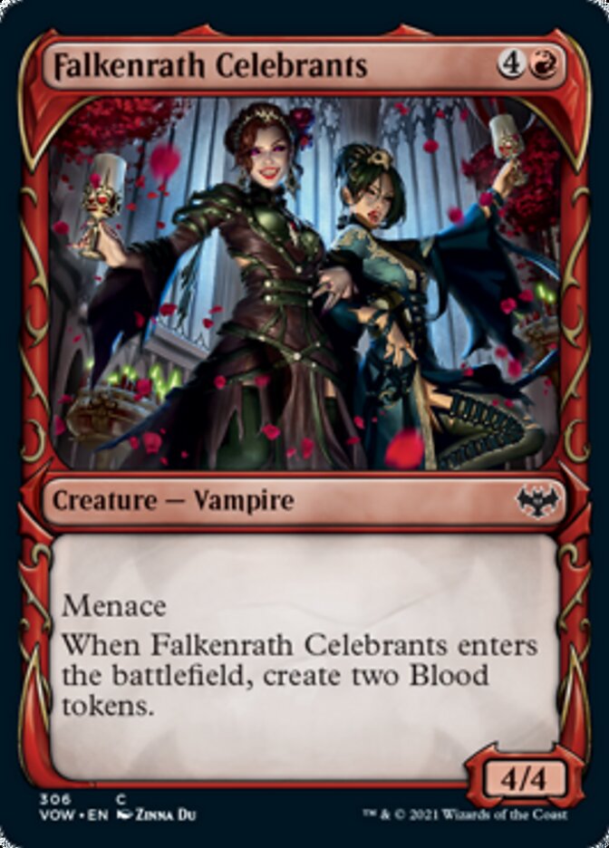 Falkenrath Celebrants (Showcase Fang Frame) [Innistrad: Crimson Vow] | Deep Dive Games St. Marys