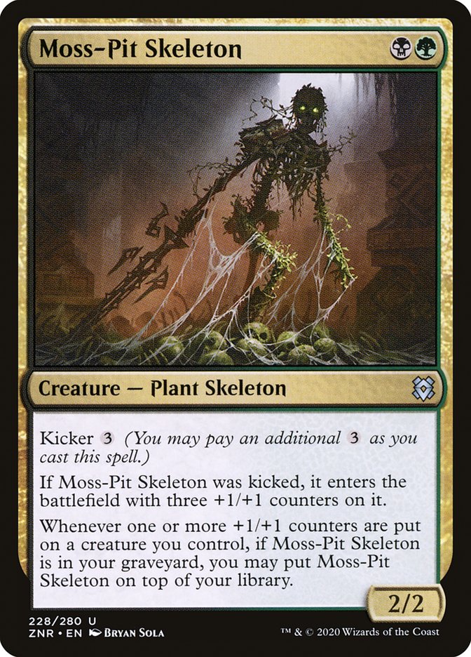 Moss-Pit Skeleton [Zendikar Rising] | Deep Dive Games St. Marys