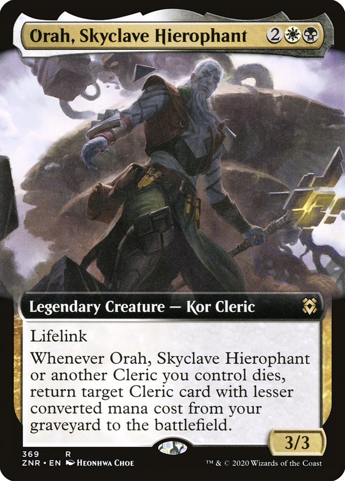 Orah, Skyclave Hierophant (Extended Art) [Zendikar Rising] | Deep Dive Games St. Marys