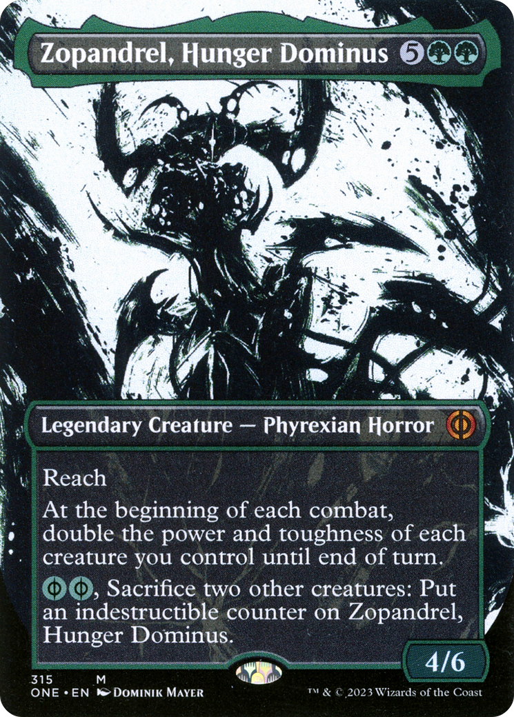 Zopandrel, Hunger Dominus (Borderless Ichor) [Phyrexia: All Will Be One] | Deep Dive Games St. Marys