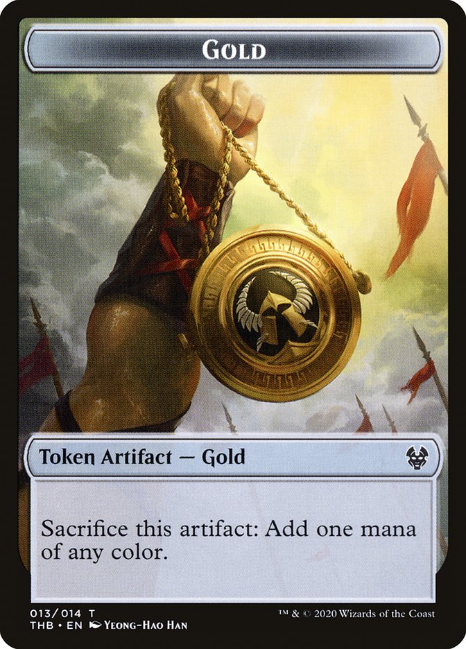 Gold Token [Theros Beyond Death Tokens] | Deep Dive Games St. Marys