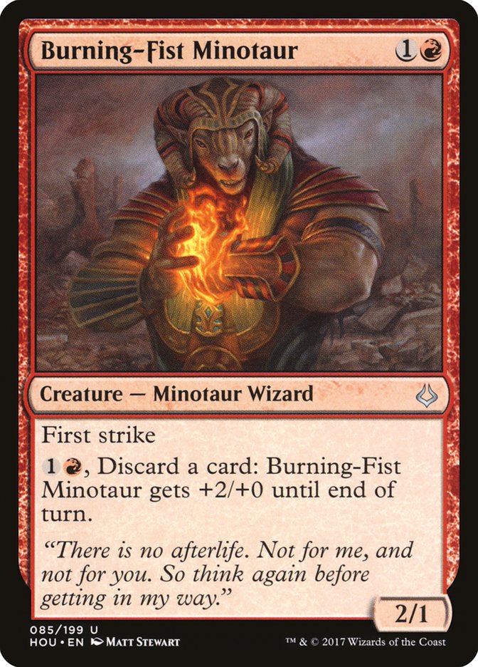 Burning-Fist Minotaur [Hour of Devastation] | Deep Dive Games St. Marys