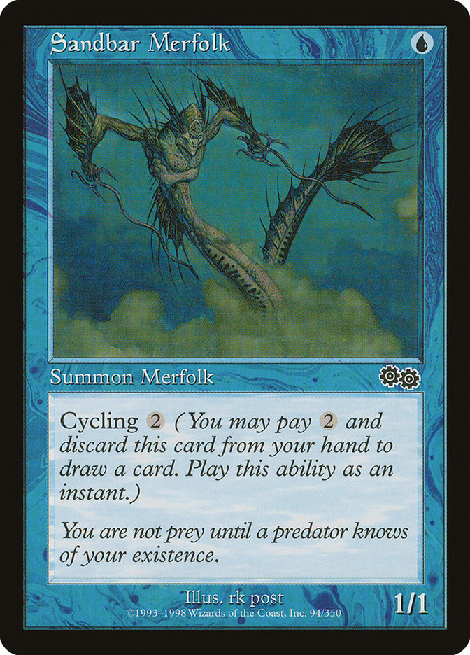 Sandbar Merfolk [Urza's Saga] | Deep Dive Games St. Marys