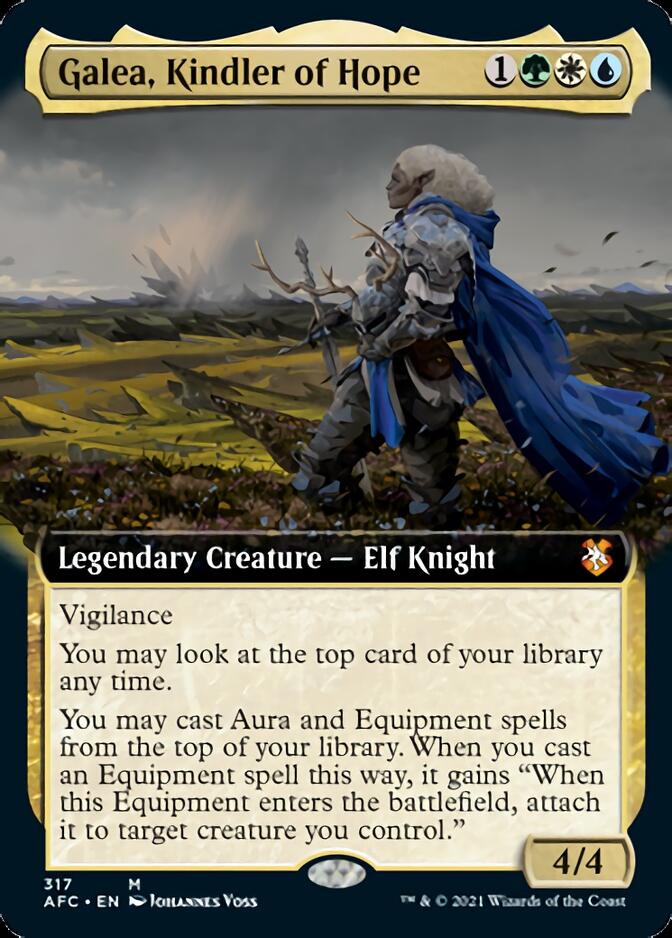 Galea, Kindler of Hope (Extended Art) [Dungeons & Dragons: Adventures in the Forgotten Realms Commander] | Deep Dive Games St. Marys