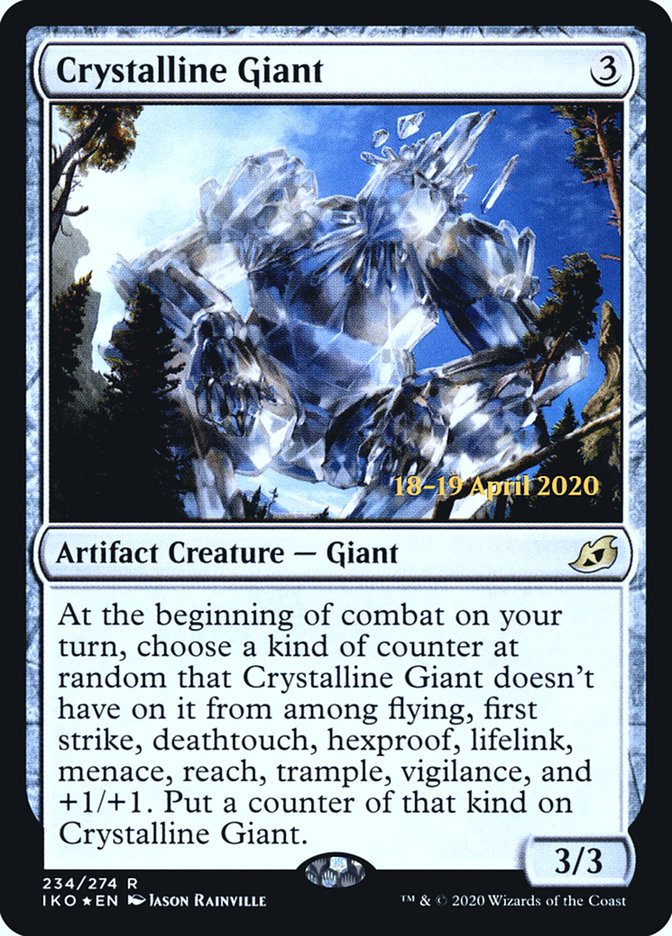 Crystalline Giant [Ikoria: Lair of Behemoths Prerelease Promos] | Deep Dive Games St. Marys