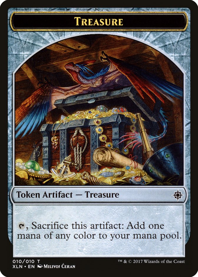 Treasure Token (010/010) [Ixalan Tokens] | Deep Dive Games St. Marys