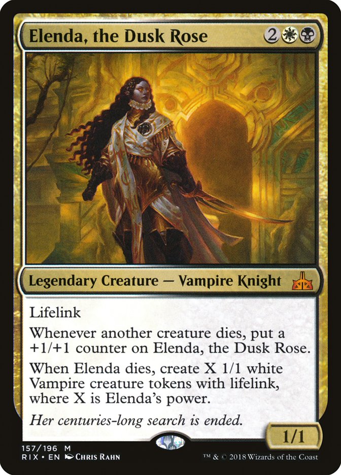 Elenda, the Dusk Rose [Rivals of Ixalan] | Deep Dive Games St. Marys
